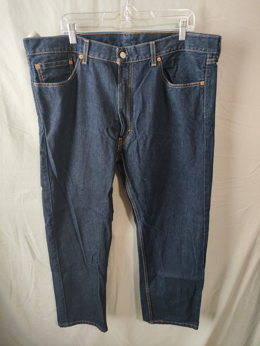 Levis 505 Jeans Mens 40x30 Blue Regular Fit Straight Leg Denim Made Mexico